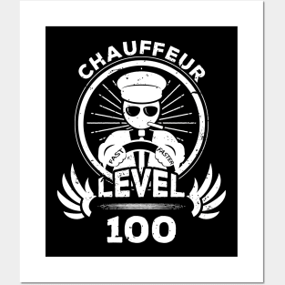 Level 100 Chauffeur Driver Gift Posters and Art